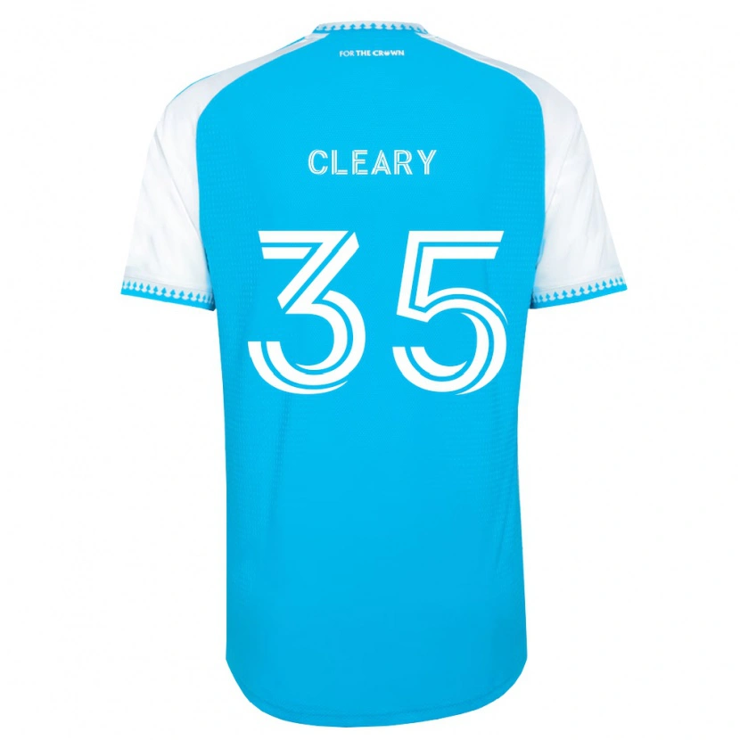 DanxenレディースWill Cleary#35空色白黒ホームシャツ2026/27ジャージーユニフォーム