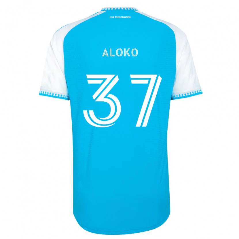 DanxenレディースRodolfo Aloko#37空色白黒ホームシャツ2026/27ジャージーユニフォーム