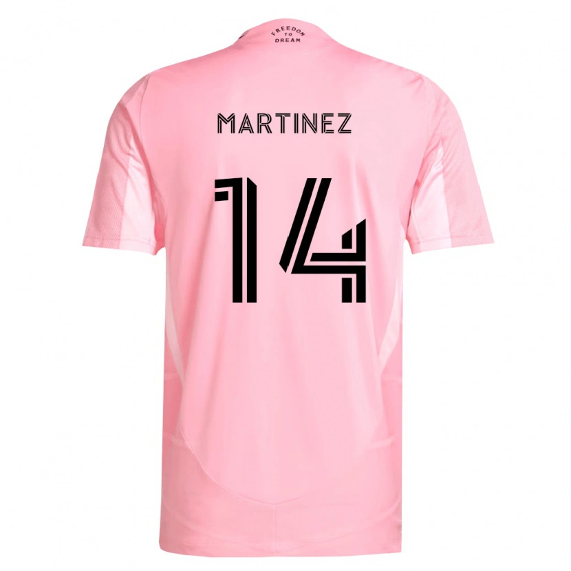 DanxenレディースDavid Martínez#14ピンク黒ホームシャツ2026/27ジャージーユニフォーム