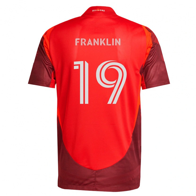 Danxenレディースコービー・フランクリン#19バーガンディ赤ホームシャツ2026/27ジャージーユニフォーム