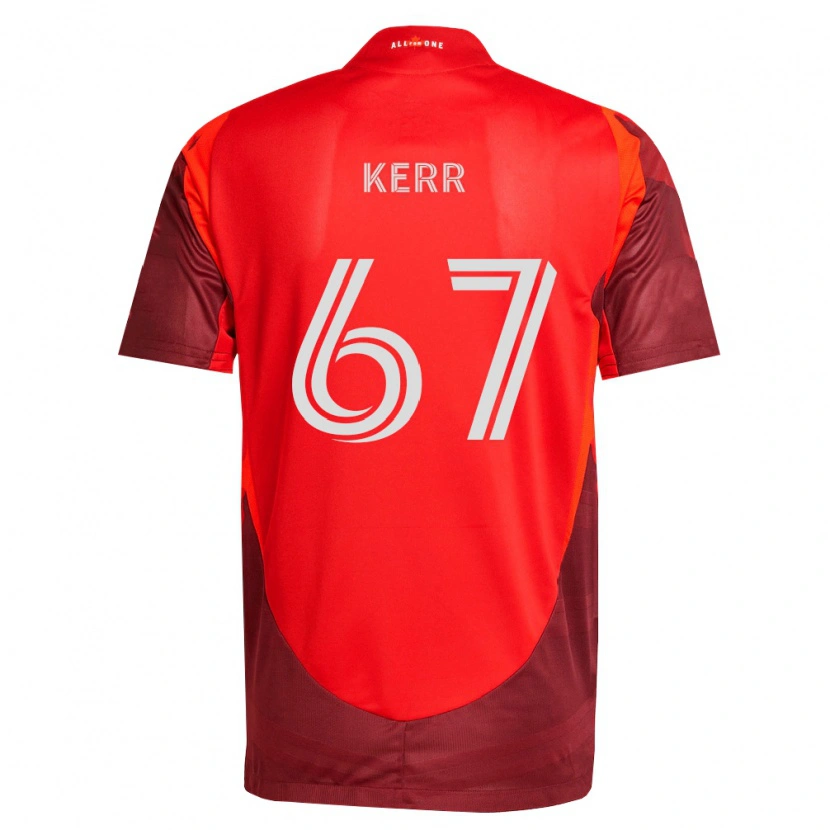DanxenレディースKervon Kerr#67バーガンディ赤ホームシャツ2026/27ジャージーユニフォーム
