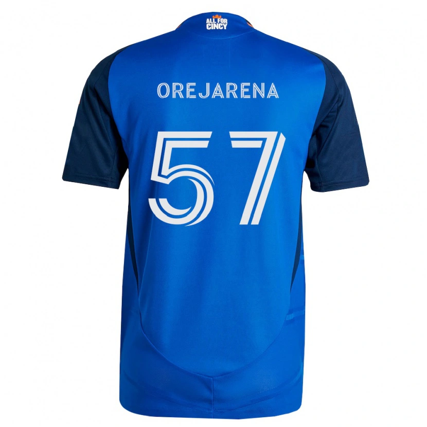 DanxenレディースLeo Orejarena#57ロイヤルブルーオレンジホームシャツ2026/27ジャージーユニフォーム