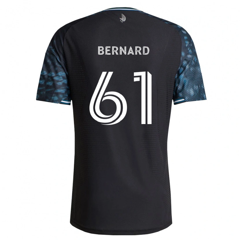 DanxenレディースJadan Bernard#61黒白ホームシャツ2026/27ジャージーユニフォーム