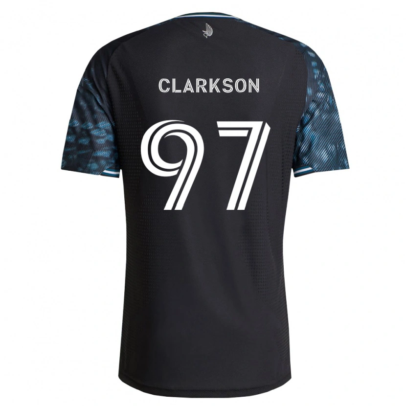 DanxenレディースJack Clarkson#97黒白ホームシャツ2026/27ジャージーユニフォーム