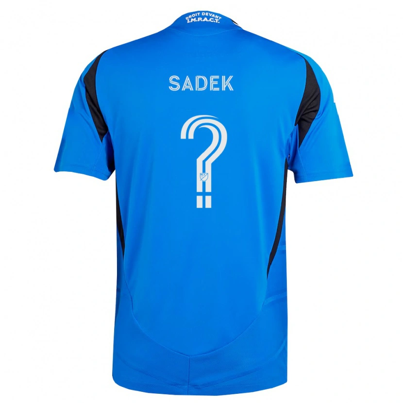 DanxenレディースAghilas Sadek#0青白黒ホームシャツ2026/27ジャージーユニフォーム