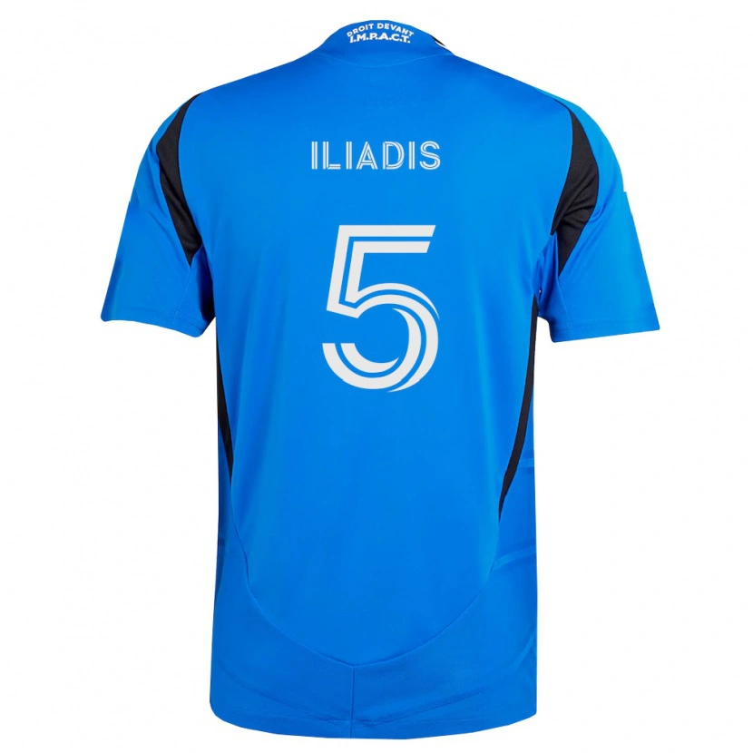 DanxenレディースIlias Iliadis#5青白黒ホームシャツ2026/27ジャージーユニフォーム