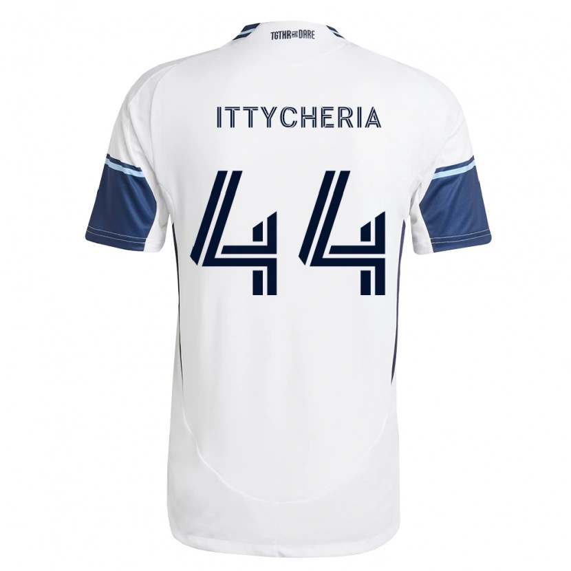 DanxenレディースDaniel Ittycheria#44白ロイヤルブルーホームシャツ2026/27ジャージーユニフォーム