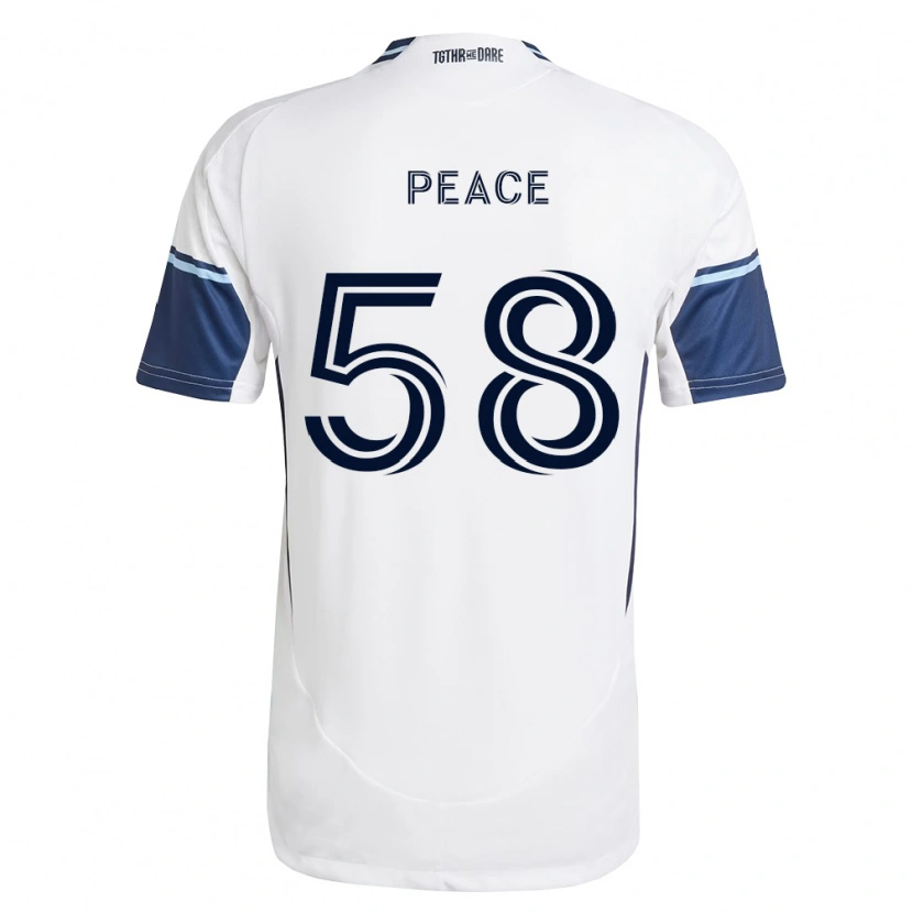DanxenレディースJesse Peace#58白ロイヤルブルーホームシャツ2026/27ジャージーユニフォーム