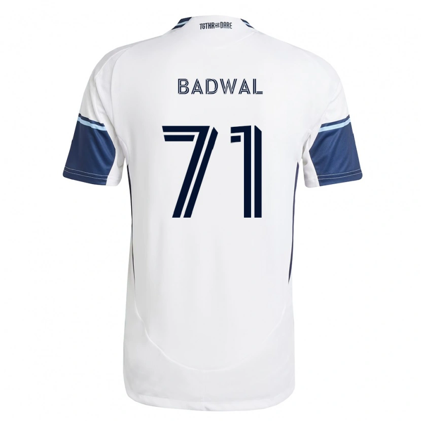 DanxenレディースManav Badwal#71白ロイヤルブルーホームシャツ2026/27ジャージーユニフォーム