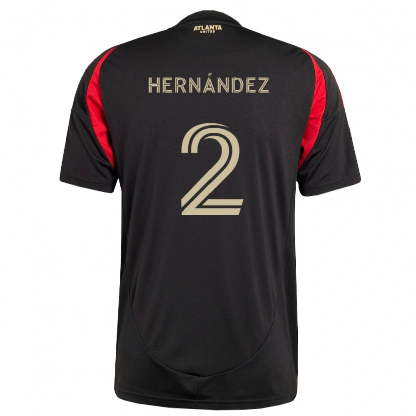Danxenレディースロナルド・エルナンデス#2黒赤ホームシャツ2026/27ジャージーユニフォーム
