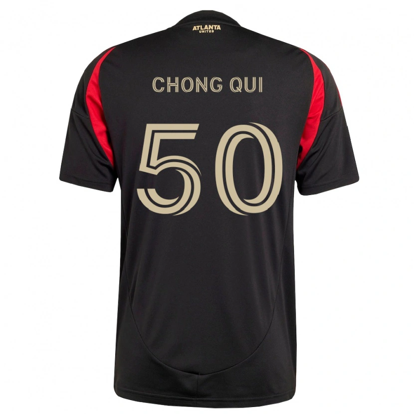 DanxenレディースDominik Chong Qui#50黒赤ホームシャツ2026/27ジャージーユニフォーム