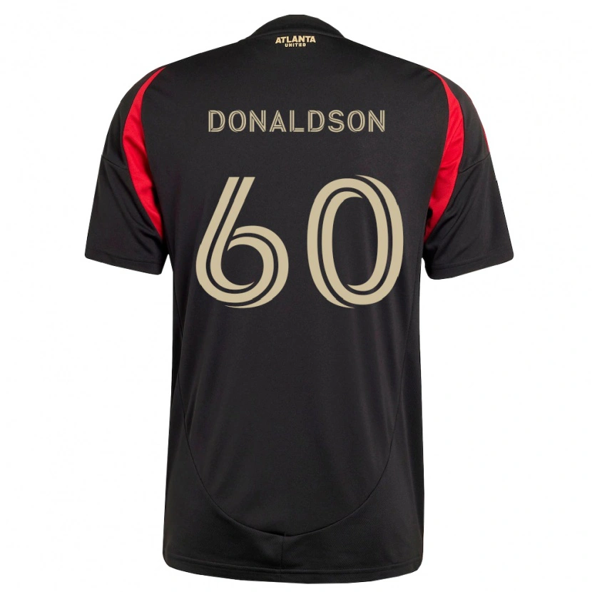 DanxenレディースJames Donaldson#60黒赤ホームシャツ2026/27ジャージーユニフォーム