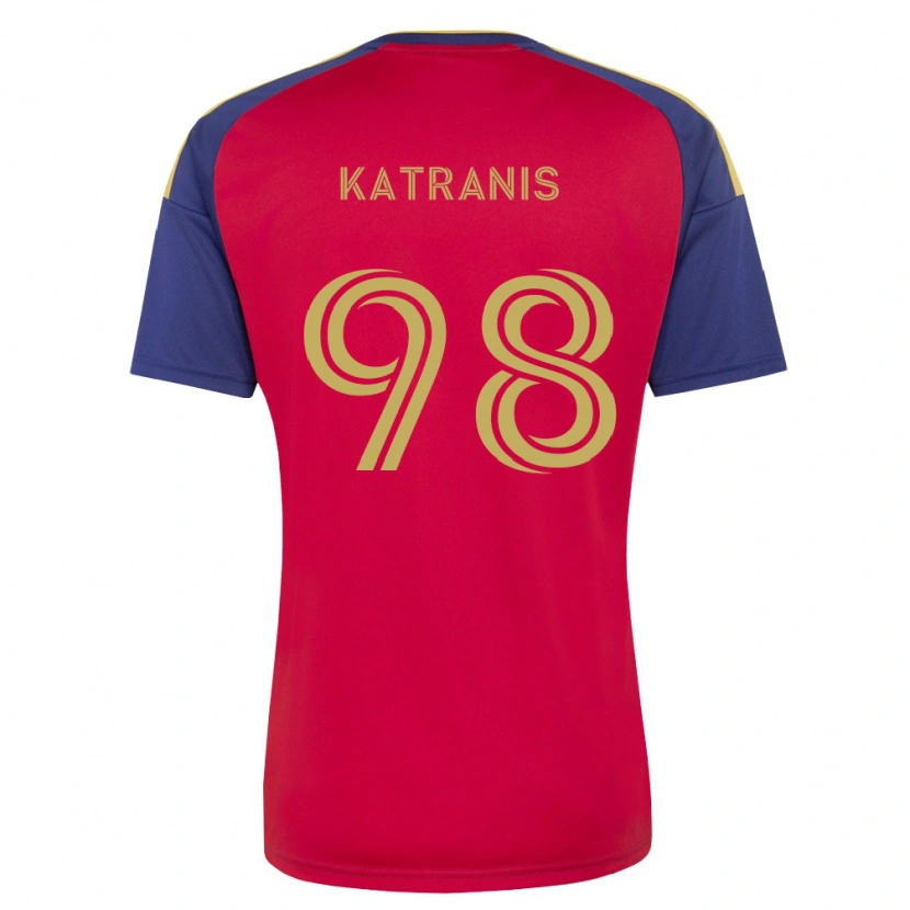 DanxenレディースAlexandros Katranis#98ロイヤルブルー茶赤ホームシャツ2026/27ジャージーユニフォーム