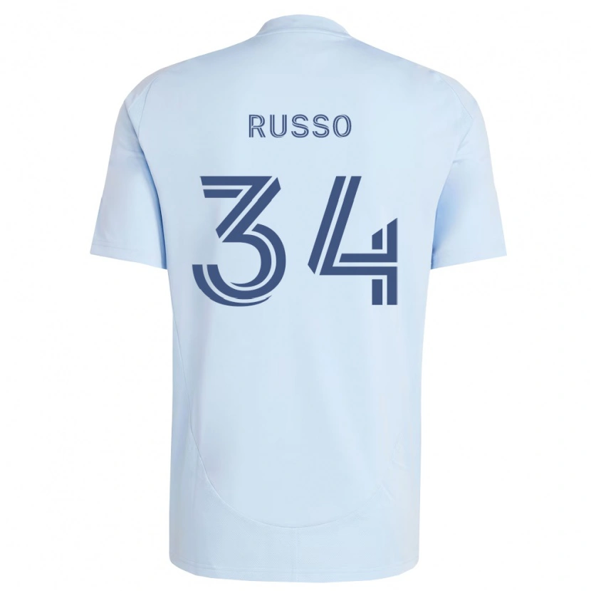 DanxenレディースDaniel Russo#34薄青薄灰色ホームシャツ2026/27ジャージーユニフォーム