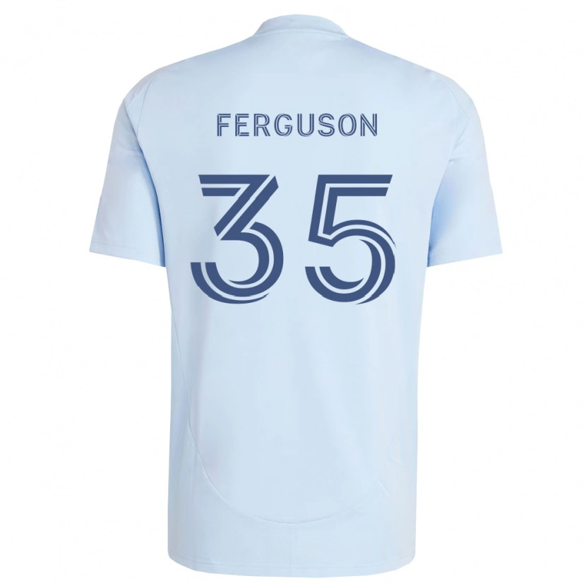 DanxenレディースMitchell Ferguson#35薄青薄灰色ホームシャツ2026/27ジャージーユニフォーム