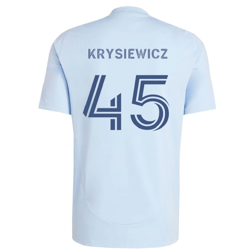 DanxenレディースBrady Krysiewicz#45薄青薄灰色ホームシャツ2026/27ジャージーユニフォーム