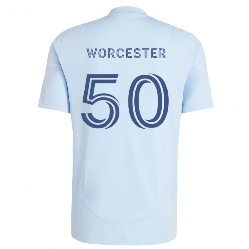 DanxenレディースSam Worcester#50薄青薄灰色ホームシャツ2026/27ジャージーユニフォーム