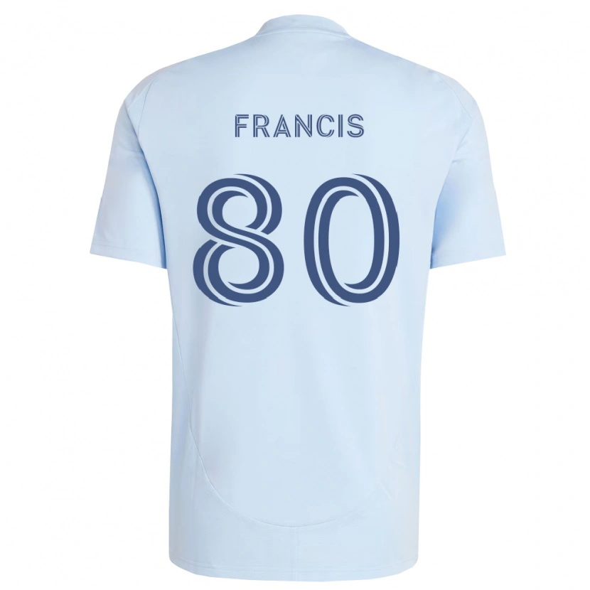 DanxenレディースMakhi Francis#80薄青薄灰色ホームシャツ2026/27ジャージーユニフォーム