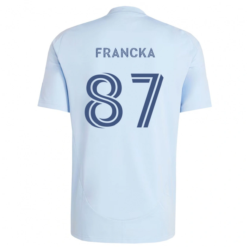 DanxenレディースJack Francka#87薄青薄灰色ホームシャツ2026/27ジャージーユニフォーム