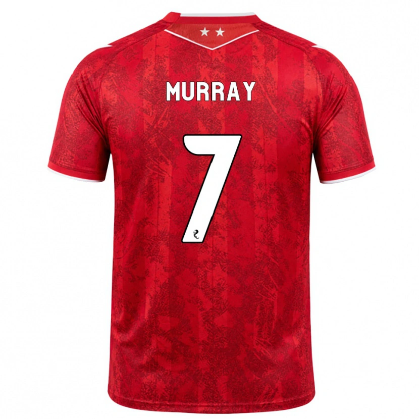 DanxenレディースPhoebe Murray#7赤 白ホームシャツ2026/27ジャージーユニフォーム