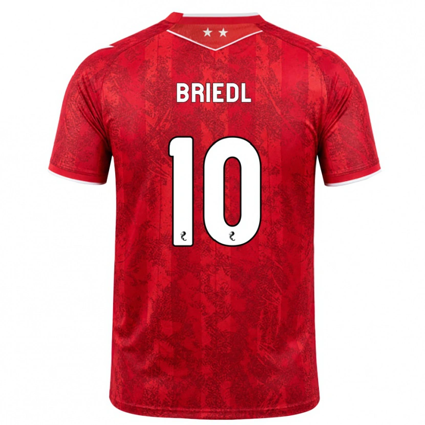 DanxenレディースAlexander Briedl#10赤 白ホームシャツ2026/27ジャージーユニフォーム