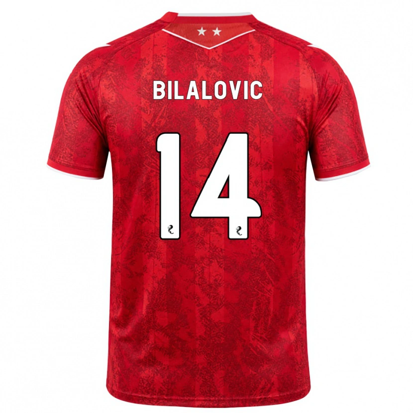 DanxenレディースKenan Bilalovic#14赤 白ホームシャツ2026/27ジャージーユニフォーム