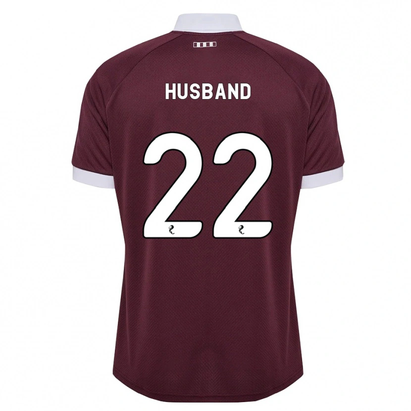 DanxenレディースJessica Husband#22バーガンディ 白ホームシャツ2026/27ジャージーユニフォーム