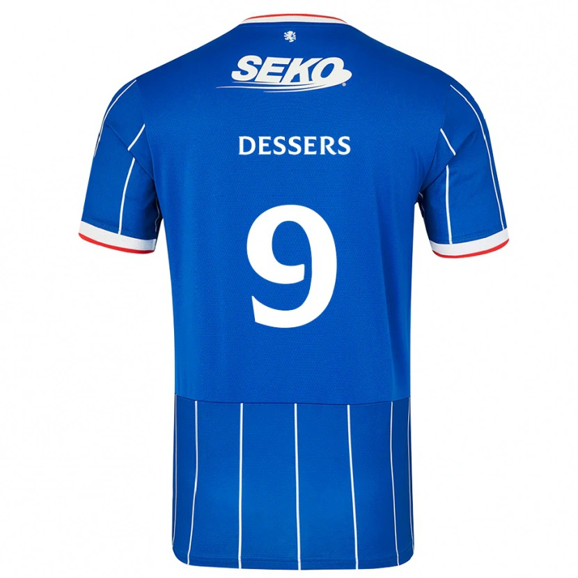 Danxenレディースシリル・デセルス#9赤 青 白ホームシャツ2026/27ジャージーユニフォーム