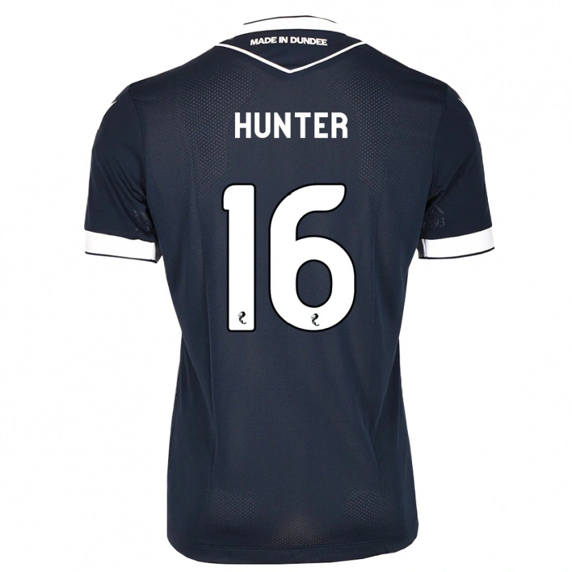 DanxenレディースMichael Hunter#16ミッドナイトブルー白ホームシャツ2026/27ジャージーユニフォーム