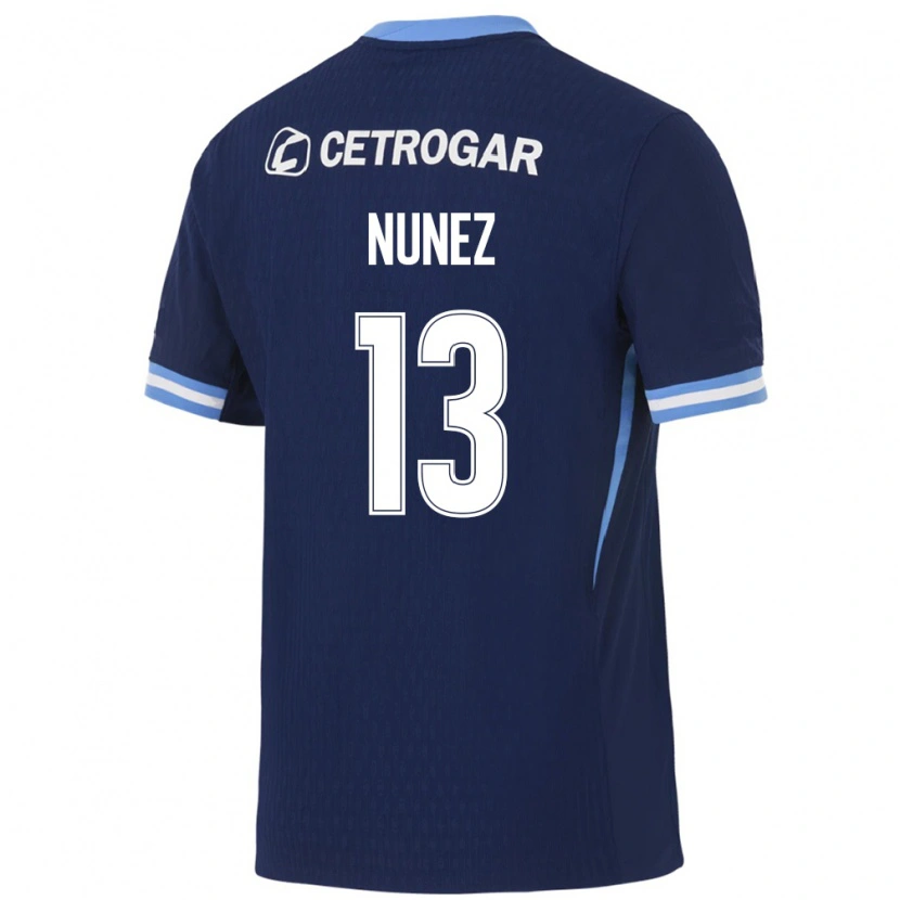 DanxenレディースMatias Nunez#13ロイヤルブルー薄青白アウェイシャツ2026/27ジャージーユニフォーム
