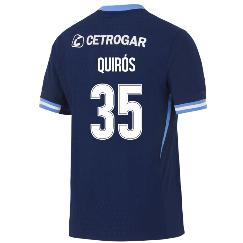 DanxenレディースSantiago Quirós#35ロイヤルブルー薄青白アウェイシャツ2026/27ジャージーユニフォーム