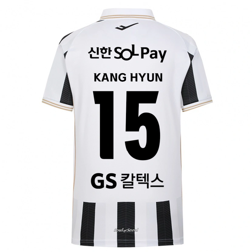 DanxenレディースKang-Hyun Kim#15黒白アウェイシャツ2026/27ジャージーユニフォーム