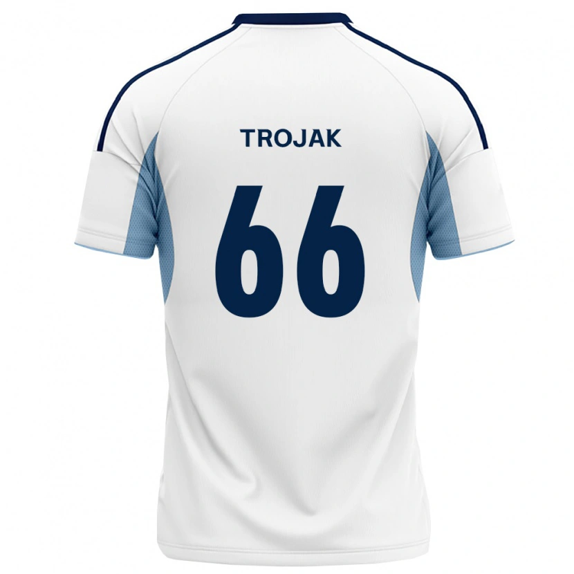 DanxenレディースMilosz Trojak#66ロイヤルブルー白アウェイシャツ2026/27ジャージーユニフォーム