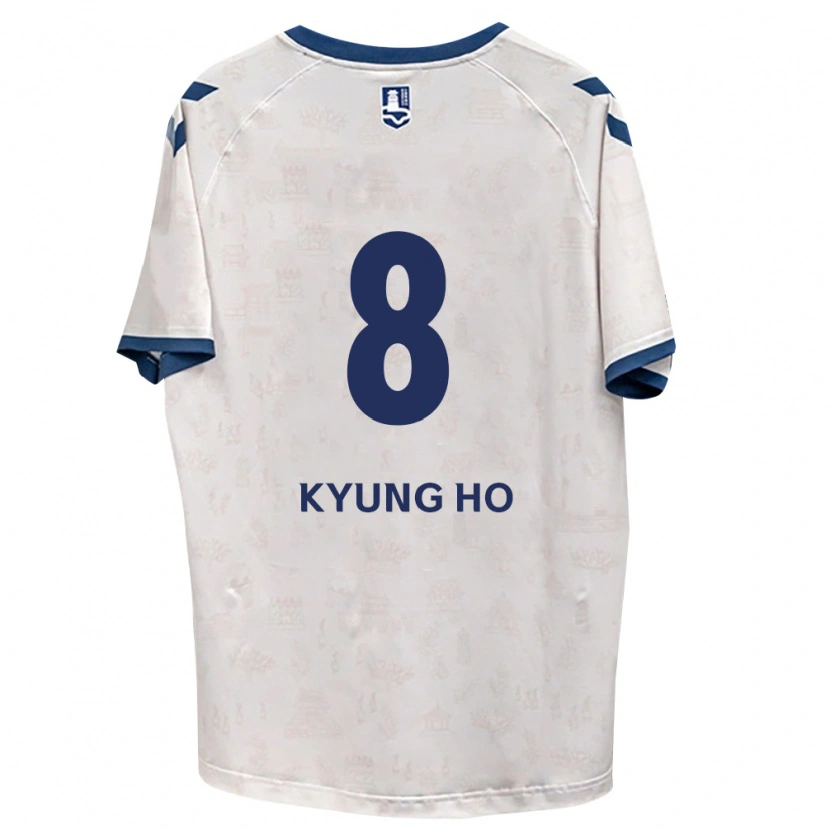 DanxenレディースKyung-Ho Roh#8ロイヤルブルー白アウェイシャツ2026/27ジャージーユニフォーム