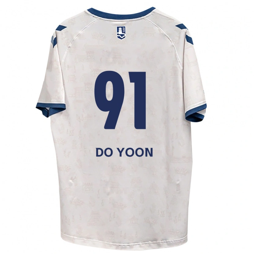 DanxenレディースDo-Yoon Kim#91ロイヤルブルー白アウェイシャツ2026/27ジャージーユニフォーム
