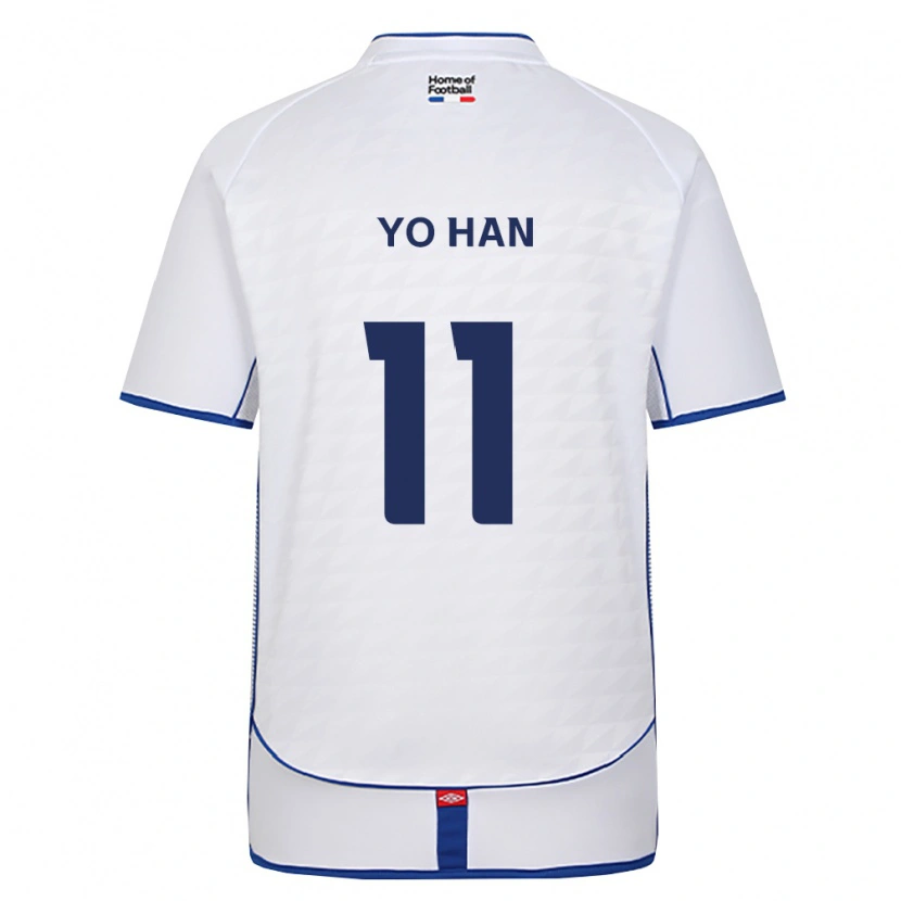 DanxenレディースYo-Han Jang#11黒白赤アウェイシャツ2026/27ジャージーユニフォーム