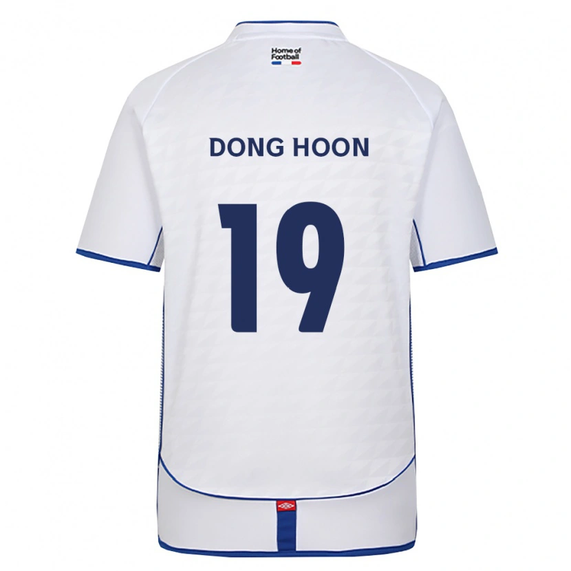 DanxenレディースDong-Hoon Kim#19黒白赤アウェイシャツ2026/27ジャージーユニフォーム