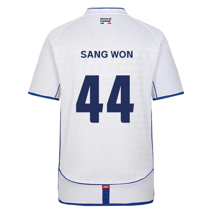 DanxenレディースSang-Won Hong#44黒白赤アウェイシャツ2026/27ジャージーユニフォーム