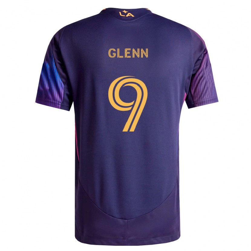 DanxenレディースJordan Glenn#9濃紫黄アウェイシャツ2026/27ジャージーユニフォーム