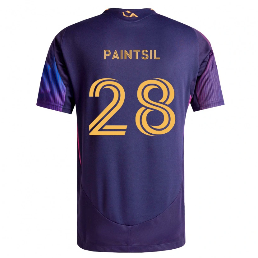 Danxenレディースジョゼフ・ペインツィル#28濃紫黄アウェイシャツ2026/27ジャージーユニフォーム
