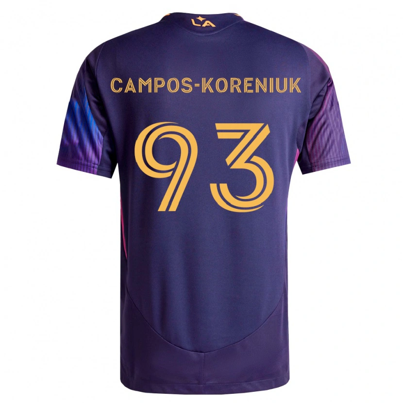DanxenレディースK Campos-Koreniuk#93濃紫黄アウェイシャツ2026/27ジャージーユニフォーム