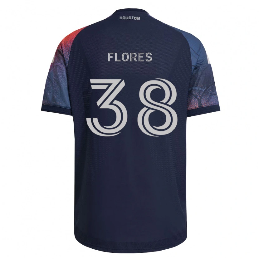 DanxenレディースOmar Flores#38濃青白オレンジアウェイシャツ2026/27ジャージーユニフォーム
