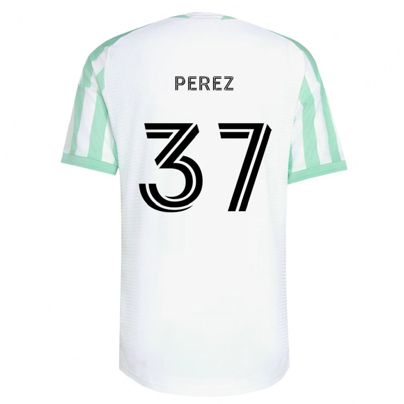 DanxenレディースDamion Perez#37薄緑黒白アウェイシャツ2026/27ジャージーユニフォーム
