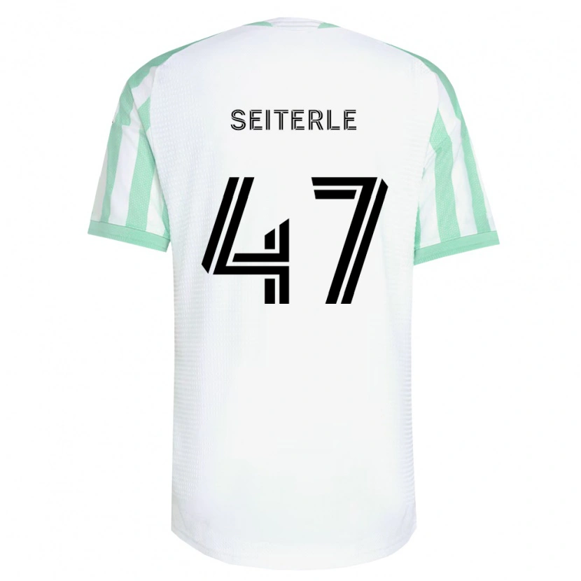 DanxenレディースSebastian Seiterle#47薄緑黒白アウェイシャツ2026/27ジャージーユニフォーム