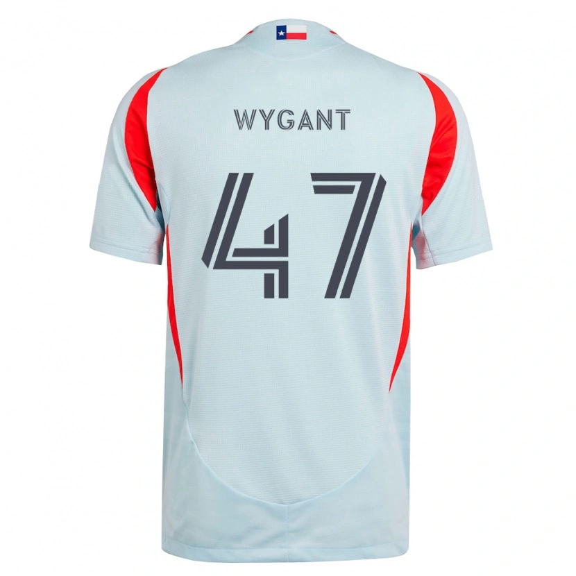 DanxenレディースChristian Wygant#47ダークグレー白赤アウェイシャツ2026/27ジャージーユニフォーム