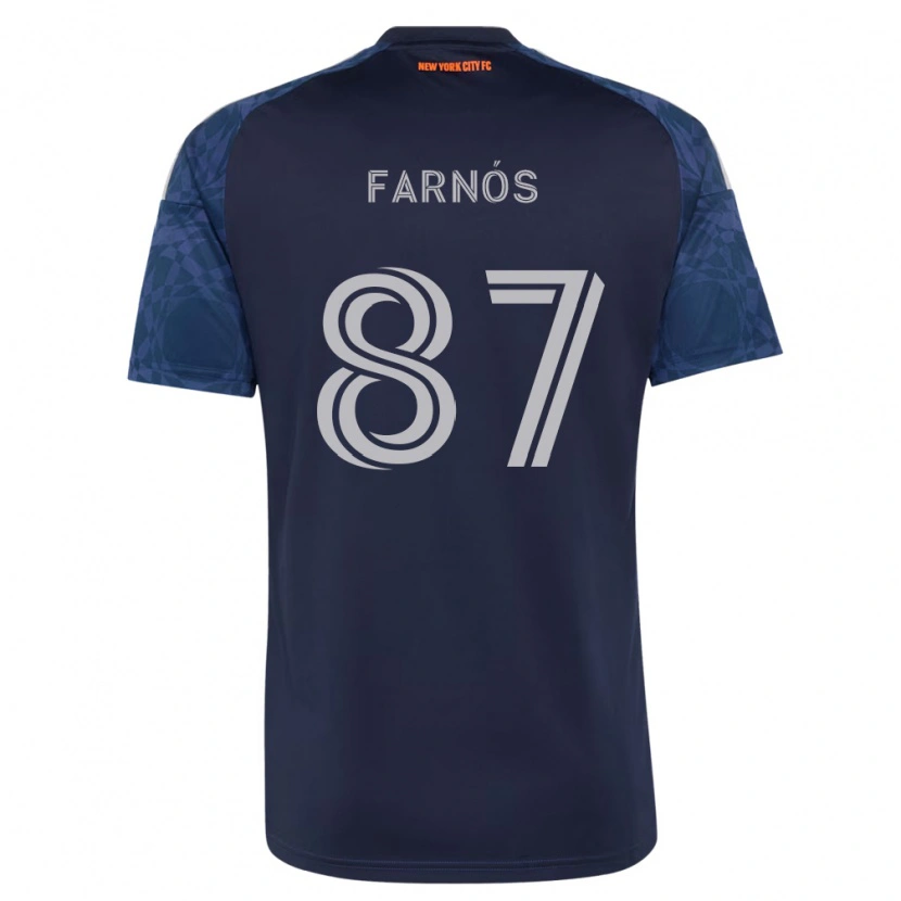 DanxenレディースArnau Farnós#87濃青白アウェイシャツ2026/27ジャージーユニフォーム