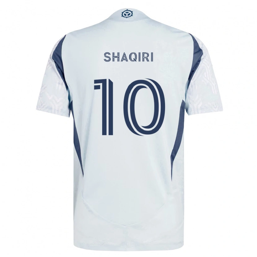 Danxenレディースジェルダン・シャチリ#10青灰色白アウェイシャツ2026/27ジャージーユニフォーム