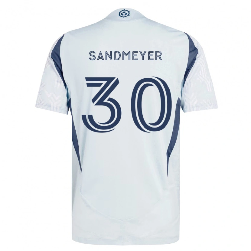 DanxenレディースJack Sandmeyer#30青灰色白アウェイシャツ2026/27ジャージーユニフォーム