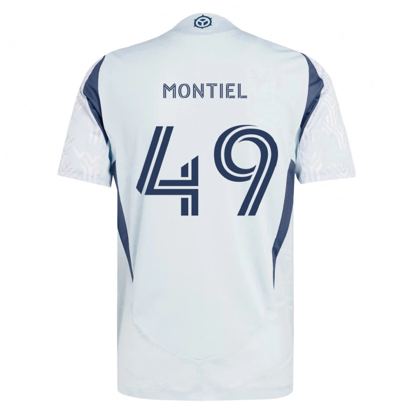 DanxenレディースJhonier Montiel#49青灰色白アウェイシャツ2026/27ジャージーユニフォーム