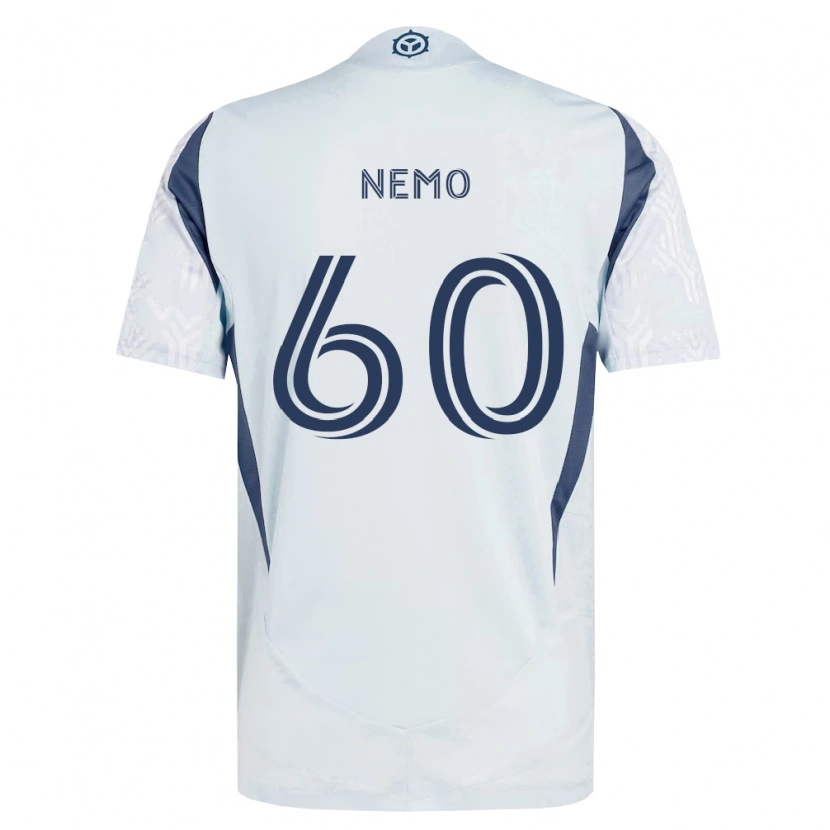 DanxenレディースJason Nemo#60青灰色白アウェイシャツ2026/27ジャージーユニフォーム